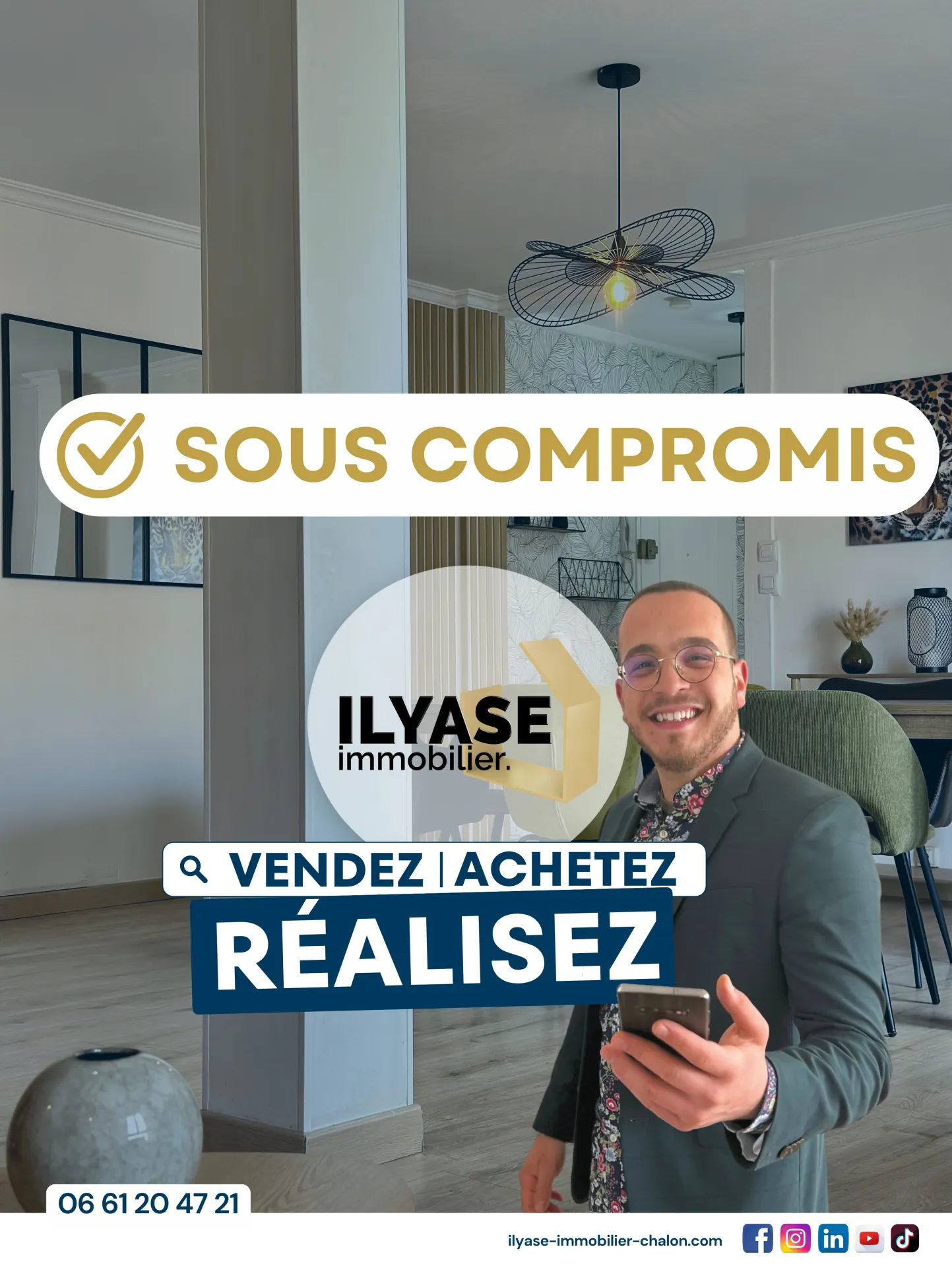 Appartement T4 de 80 m² avec balcon à Chalon-sur-Saône