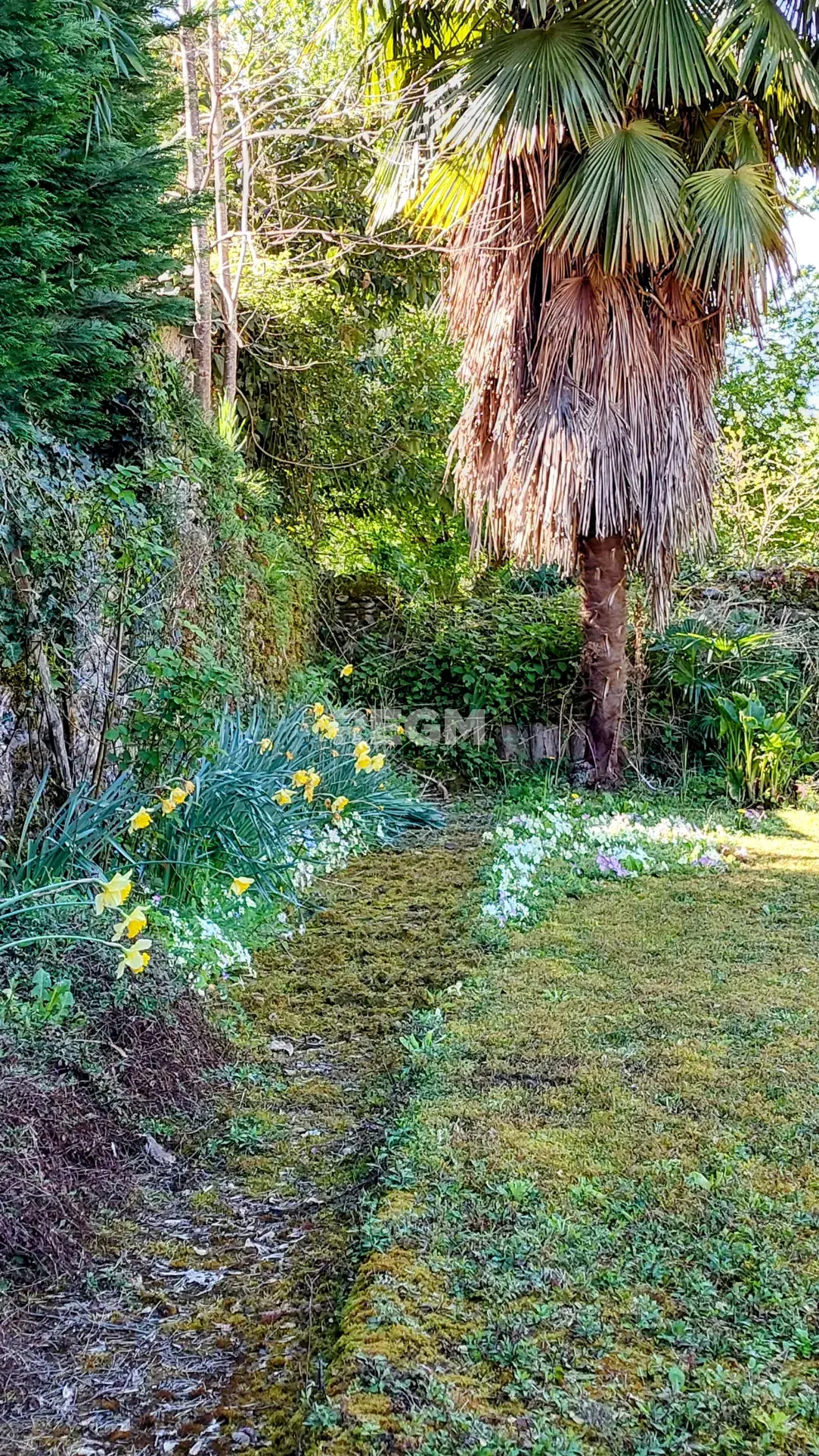 Maison ancienne avec jardin, garages et potentiel de rénovation à Gelos 