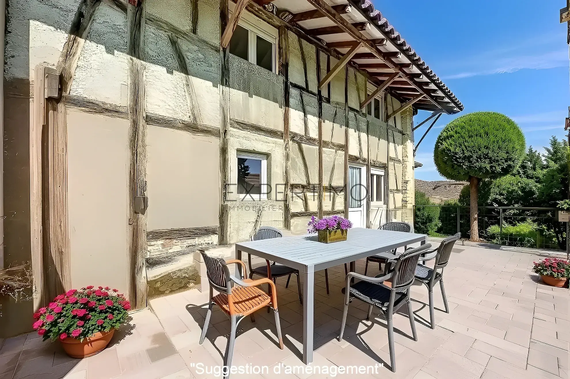 Ferme bressane rénovée de 240 m2 avec terrain de 2000 m2 en campagne 