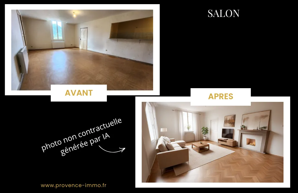 Appartement T2 à rénover avec fort potentiel au centre de Digne-les-Bains 