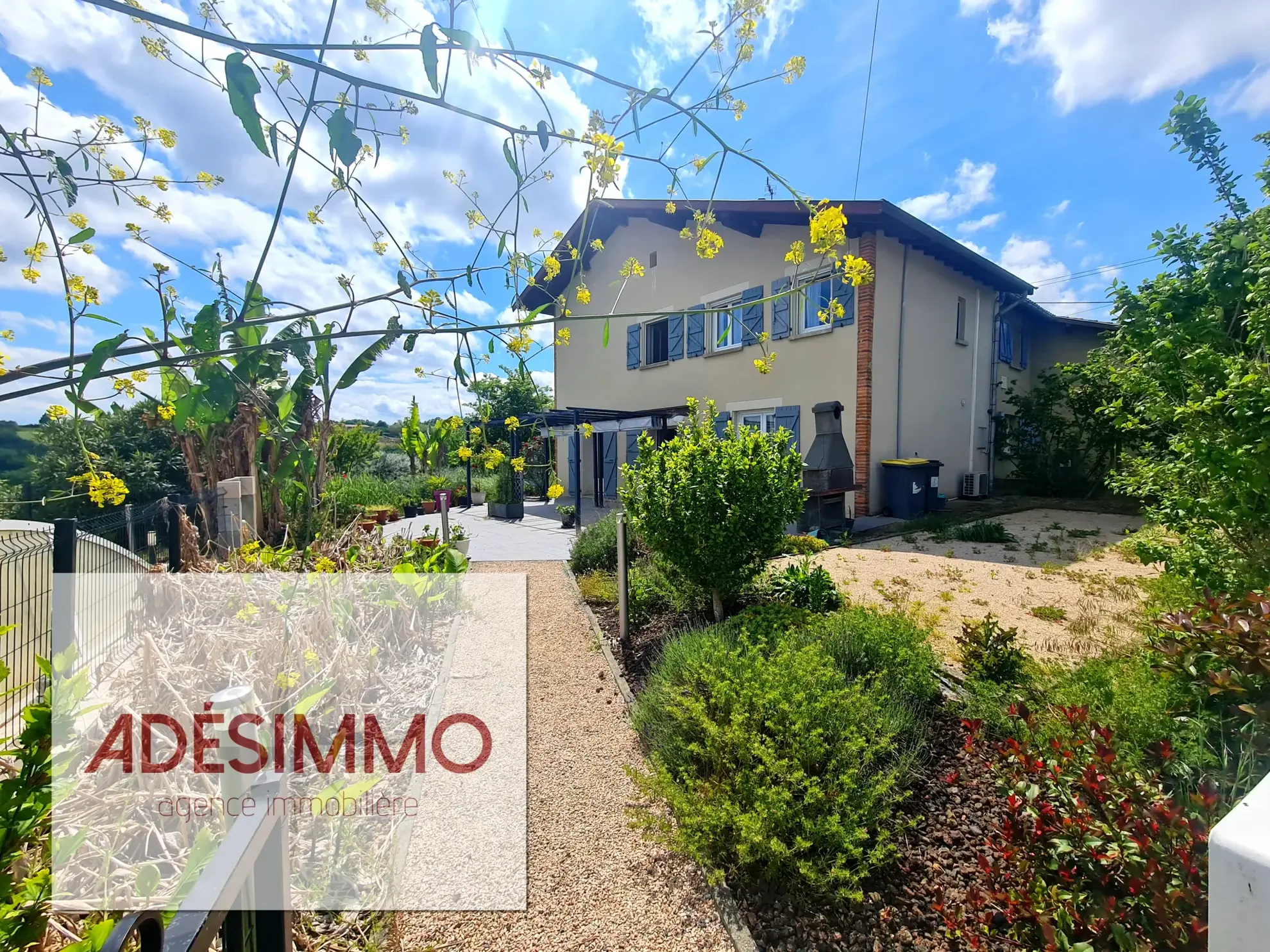 Maison de campagne avec piscine à Lézat-sur-Lèze – Vue dominante et terrain de 6500 m²