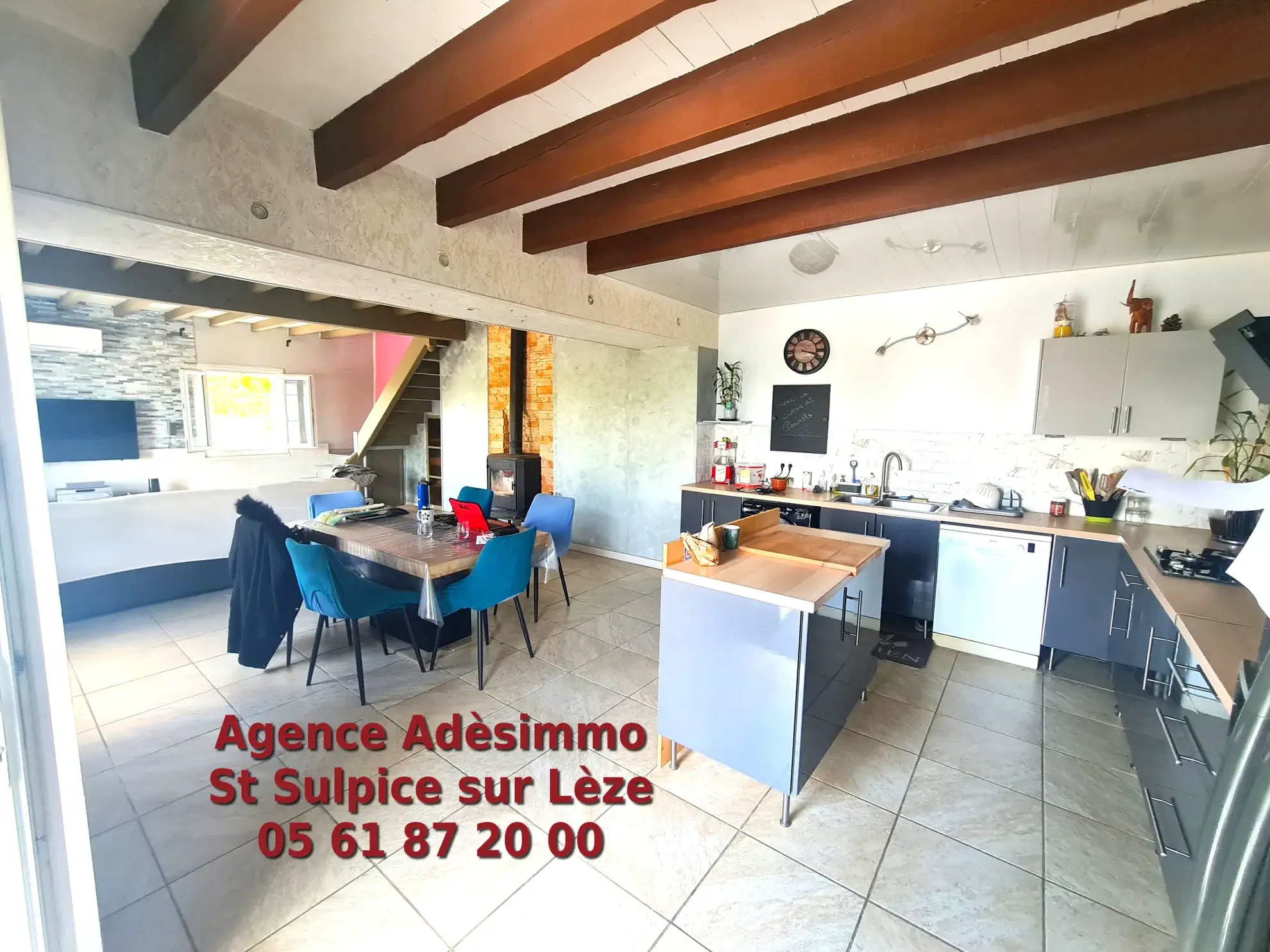 Maison de campagne avec piscine à Lézat-sur-Lèze – Vue dominante et terrain de 6500 m² 