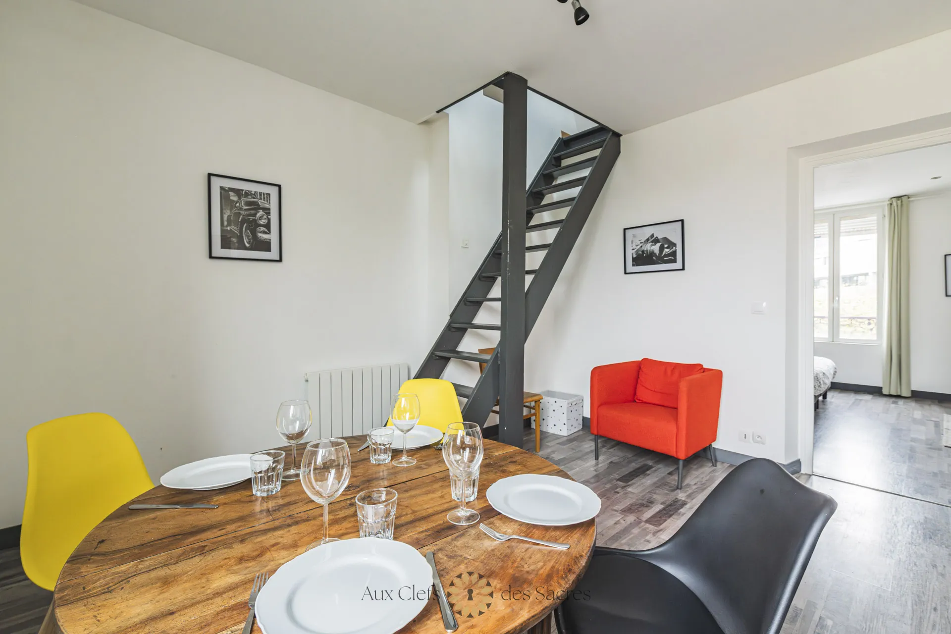 Appartement duplex lumineux de 3 pièces à Reims, proche commerces et écoles 