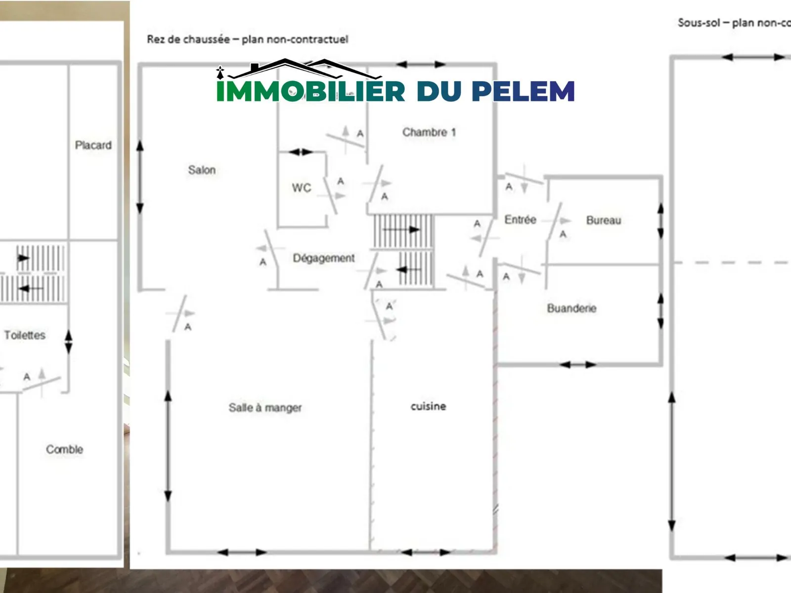 Maison familiale en campagne avec hangar et grands volumes à Saint Nicolas du Pelem 