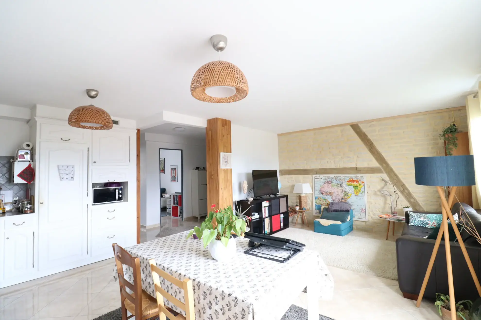 Appartement T3 lumineux avec vue sur les montagnes à Grenoble Vallier-Libération 