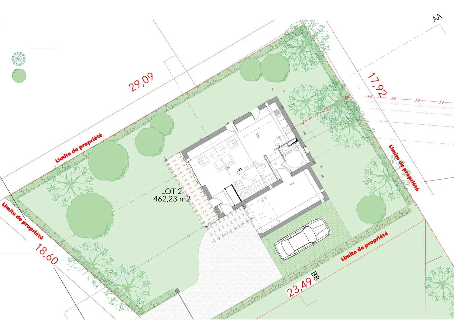 Terrain constructible de 459 m² à Fuveau, proche toutes commodités 