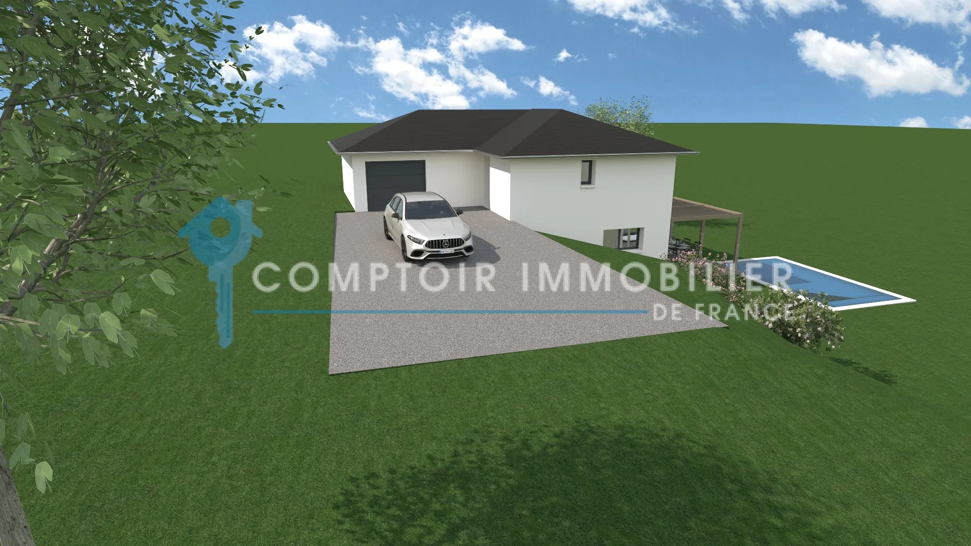 Terrain constructible de 600 m² à Haute-Jarrie avec vue panoramique sur golf et Belledonne 