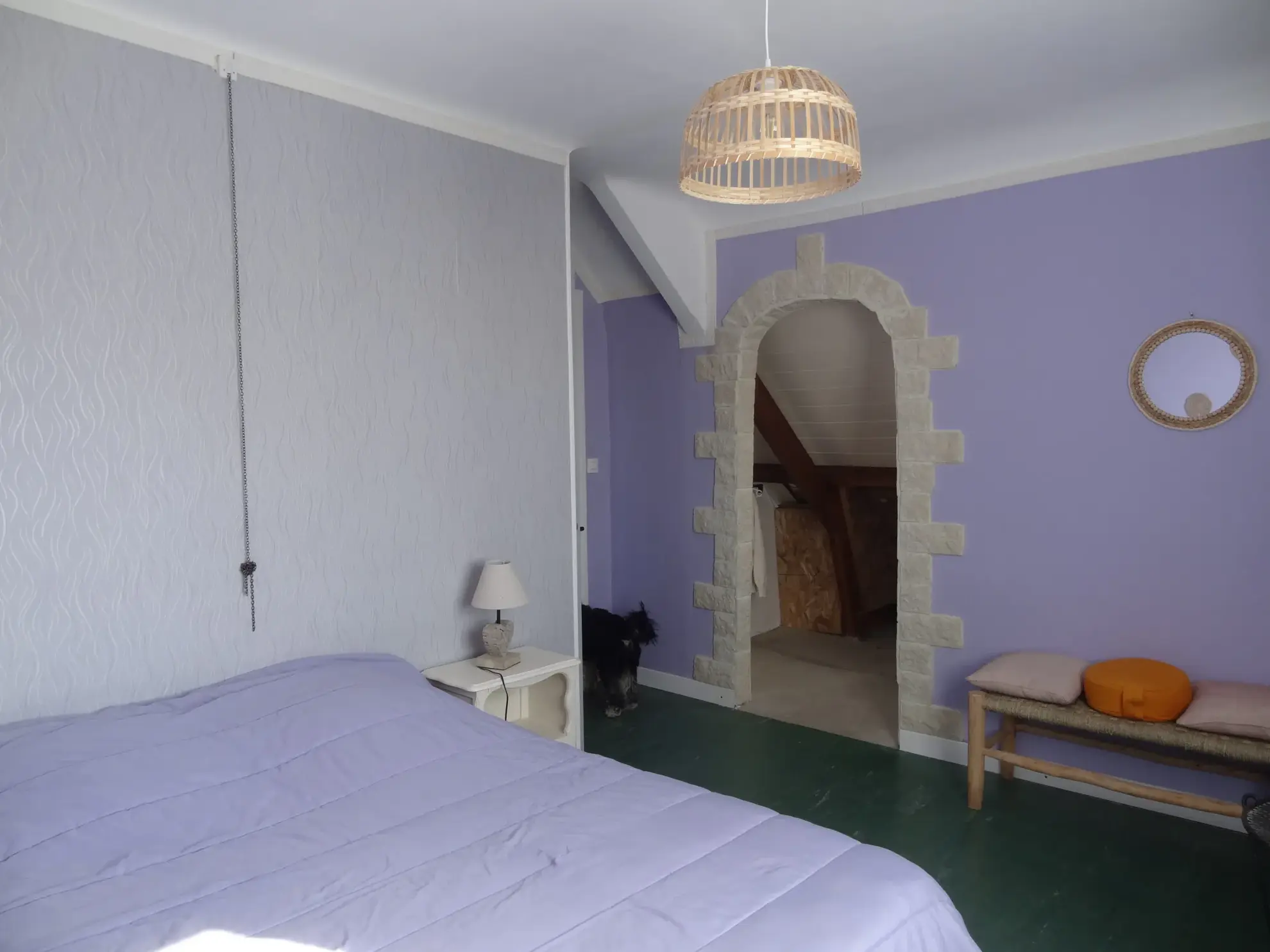 Maison de plain-pied avec jardin et garage à Saint Nicolas du Pelem 