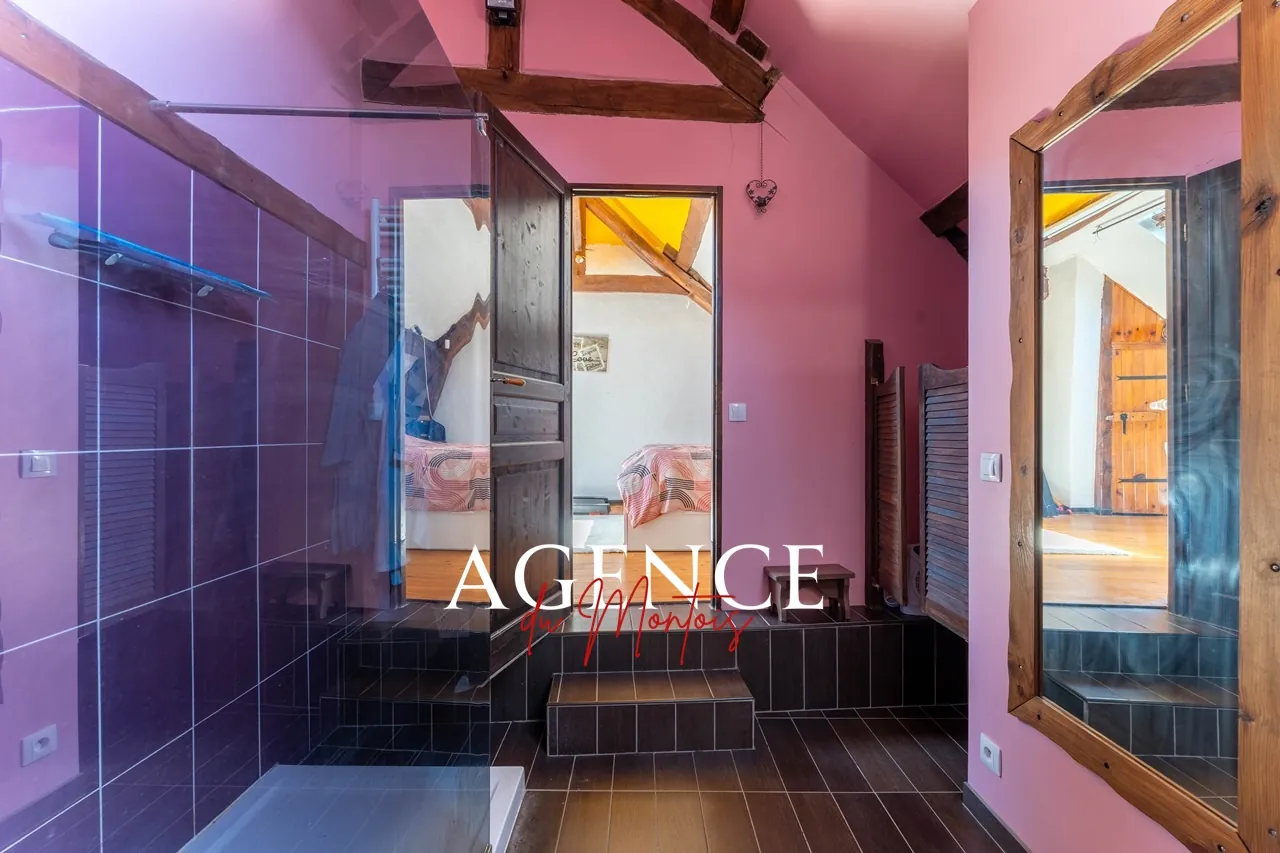 Charmante ferme en pierres avec piscine à Donnemarie-Dontilly, 5 chambres 