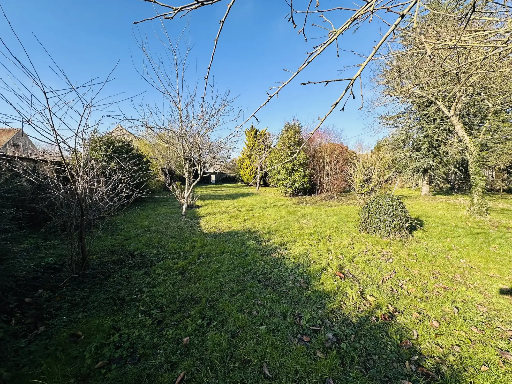 Maison ancienne avec grand terrain, garage et atelier à Auneau - Potentiel immobilier 