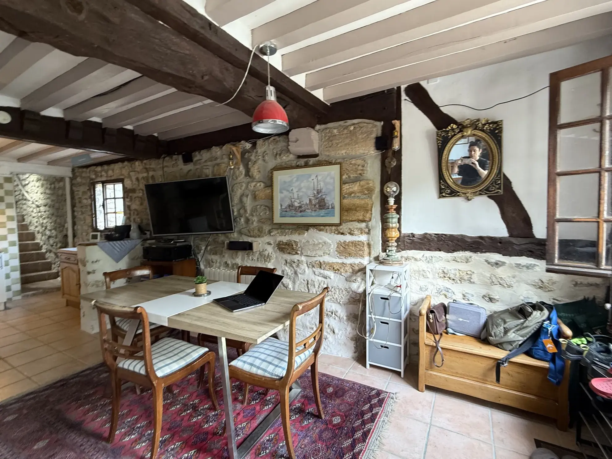 Maison de caractère avec terrain et vue dégagée à Guérquesalles 