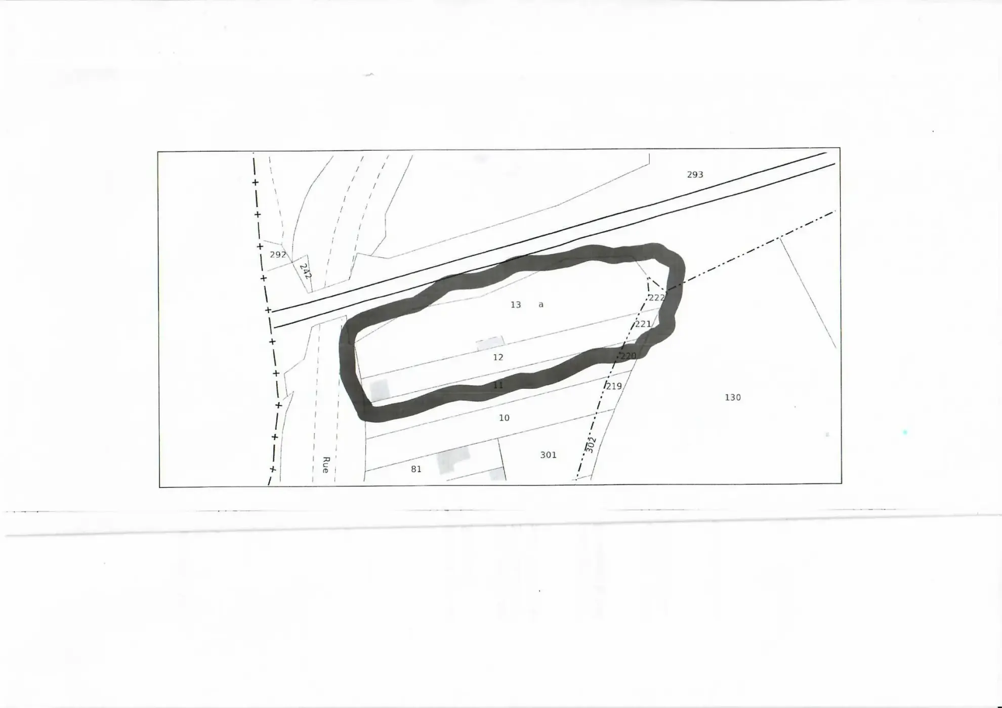 Grand terrain constructible divisible à Limoges Sud de 2600 m² 