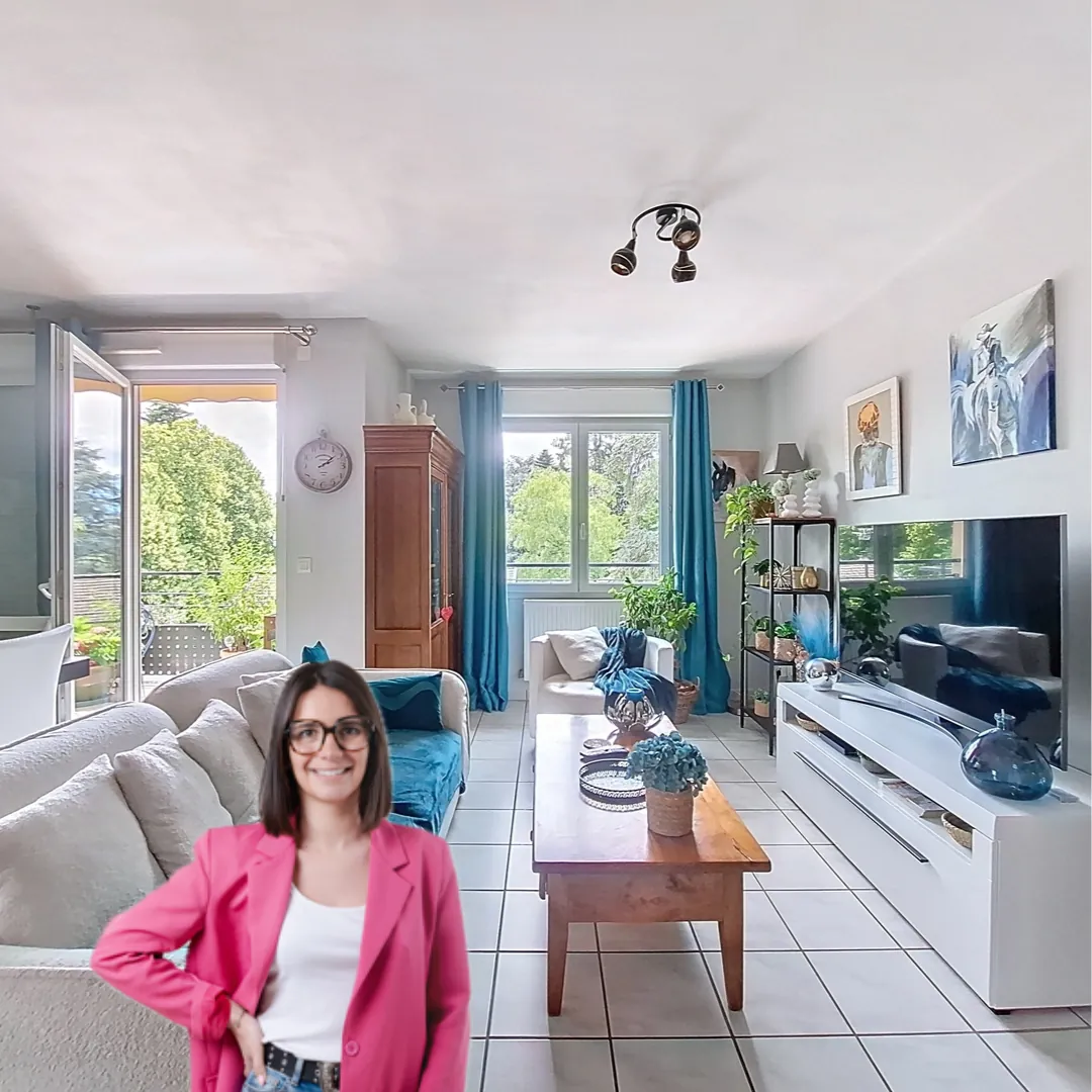 Appartement T4 de 85m² à Rives, dernier étage avec parking et balcon