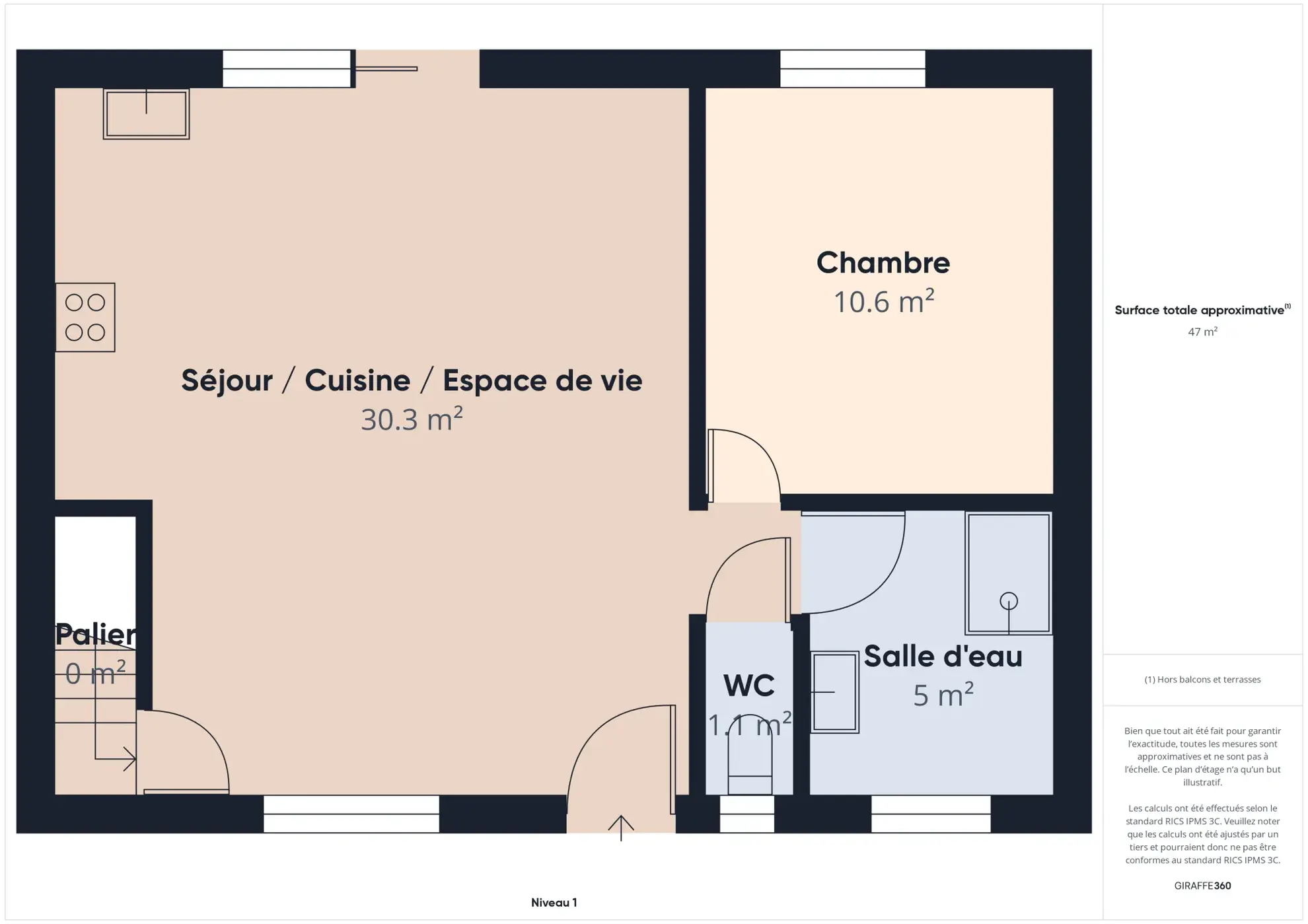 Maison lumineuse de 63m² avec sous-sol et terrain clos à Chatillon-sur-Loire 