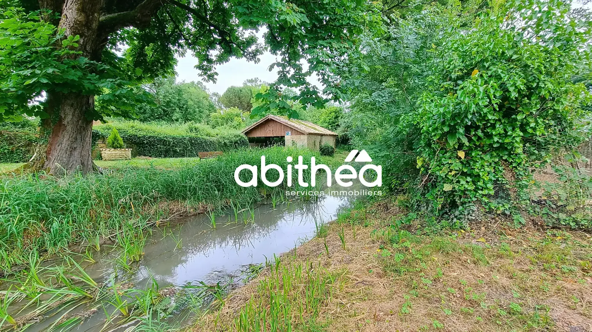 Ensemble immobilier charentaises à Nieul-le-Virouil avec grand terrain 