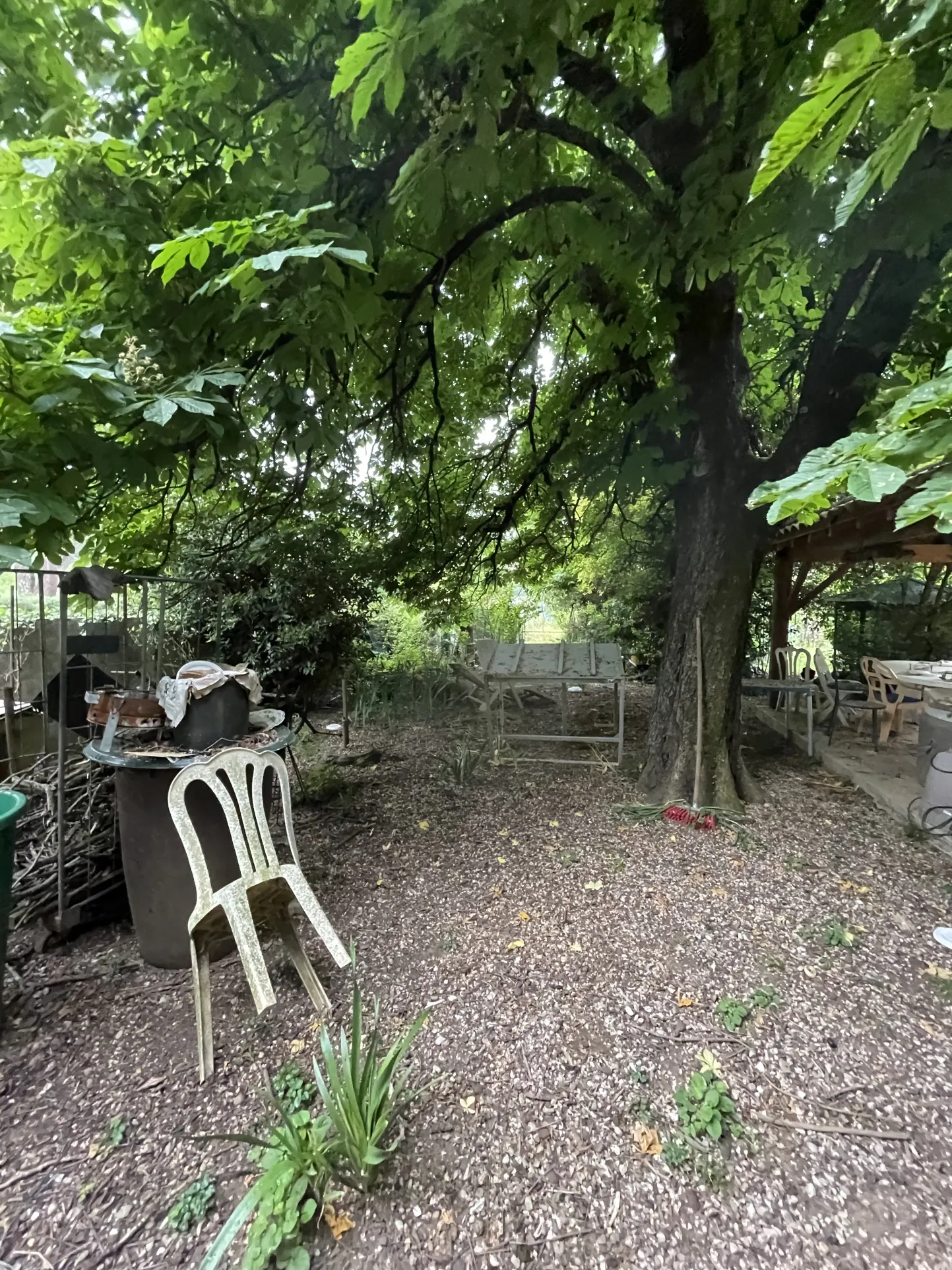 Maison en pierre avec dépendance et terrain arboré à Generargues 