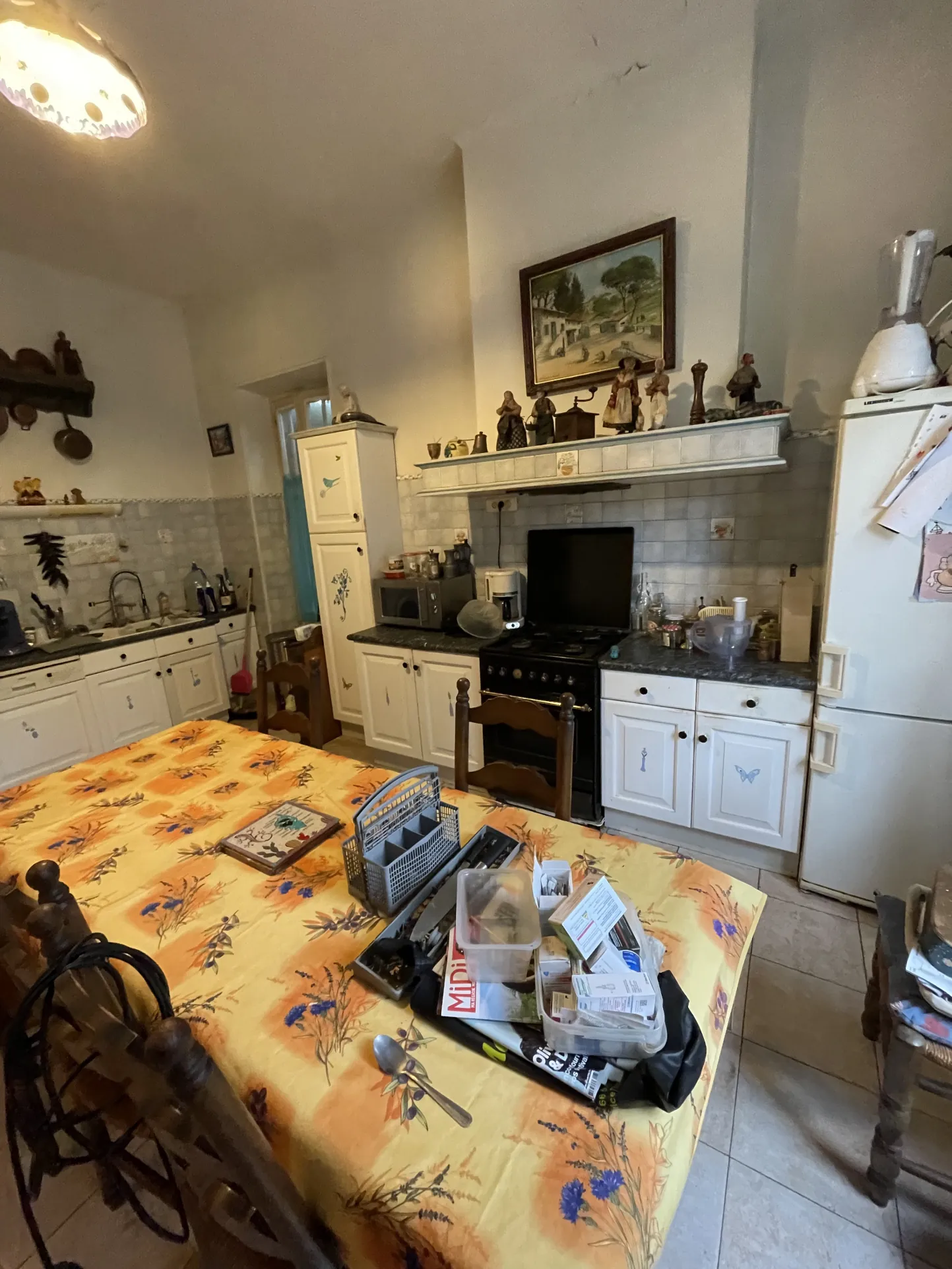 Maison en pierre avec dépendance et terrain arboré à Generargues 