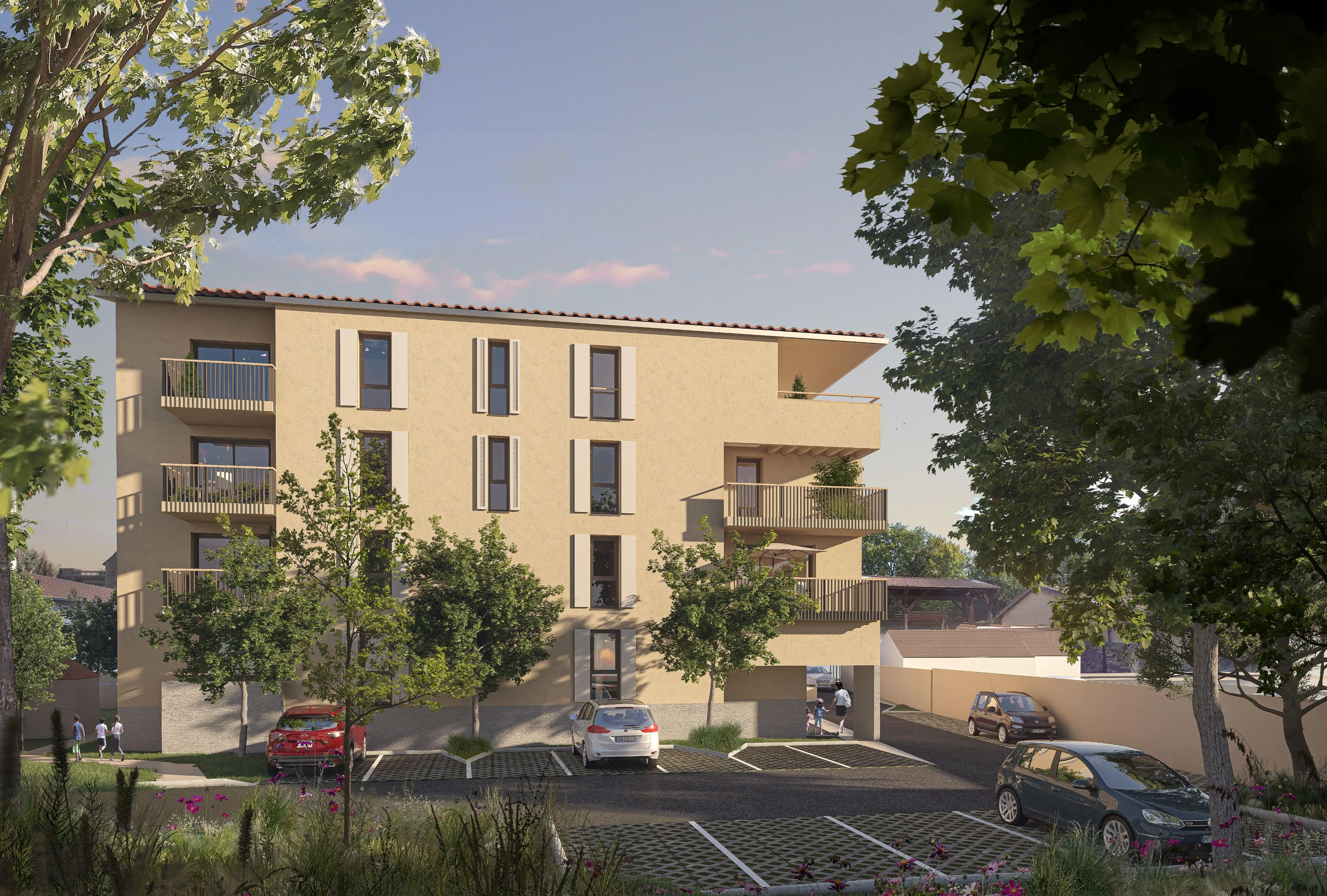 Très bel appartement T2 de 55 m² avec balcon à L'Arbresle pour vente 