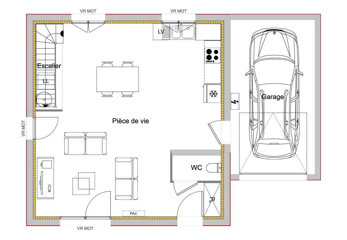 Maison en VEFA à Chirens près de Voiron – 3 chambres, garage et terrain 280-350 m² 