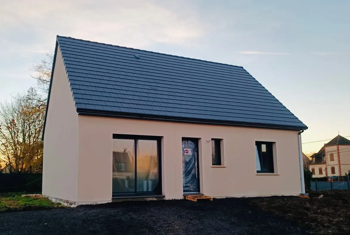 Vente maison plain-pied à Domart-en-Ponthieu avec 2 chambres et terrain de 1200 m²