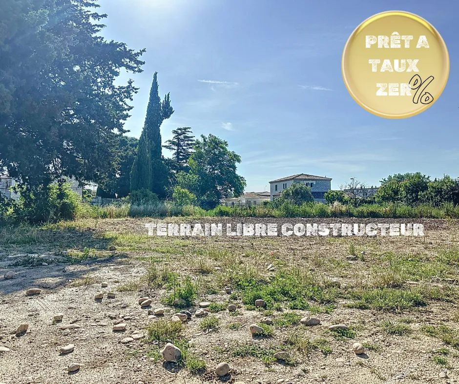 Terrain constructible de 500 m² à Le Pontet avec PTZ et TVA à 5,5%