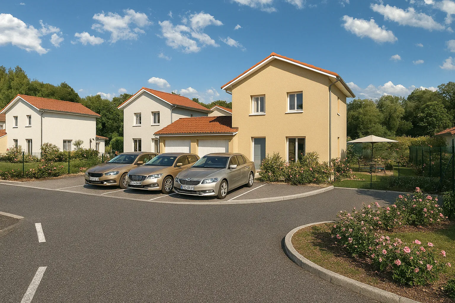 Maison neuve en VEFA proche Chirens avec 3 chambres et garage 