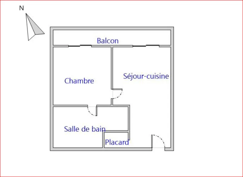 Bel appartement lumineux Type 2 avec balcon vue forêt à Saint-Hilaire-de-Riez 