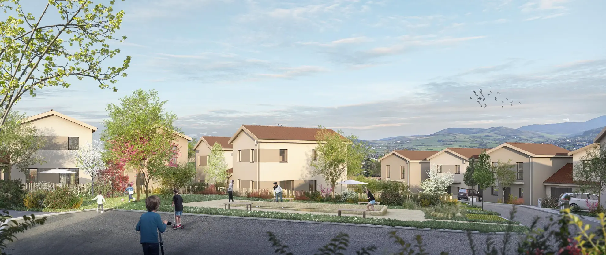 Maison neuve avec jardin et garage à La Grand Croix - Vue sur le Pilat dès 259 000 €