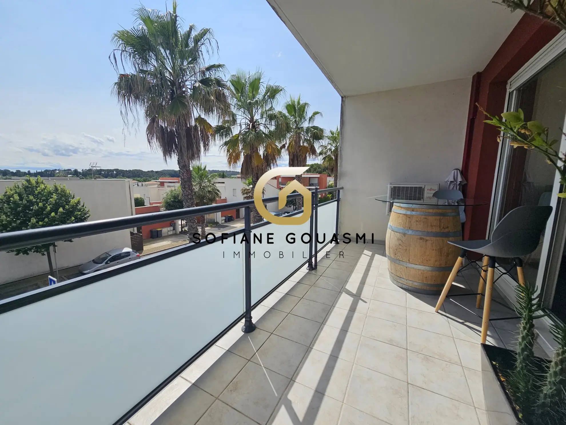 Appartement T2 loué avec terrasse et parking sécurisé à Jacou