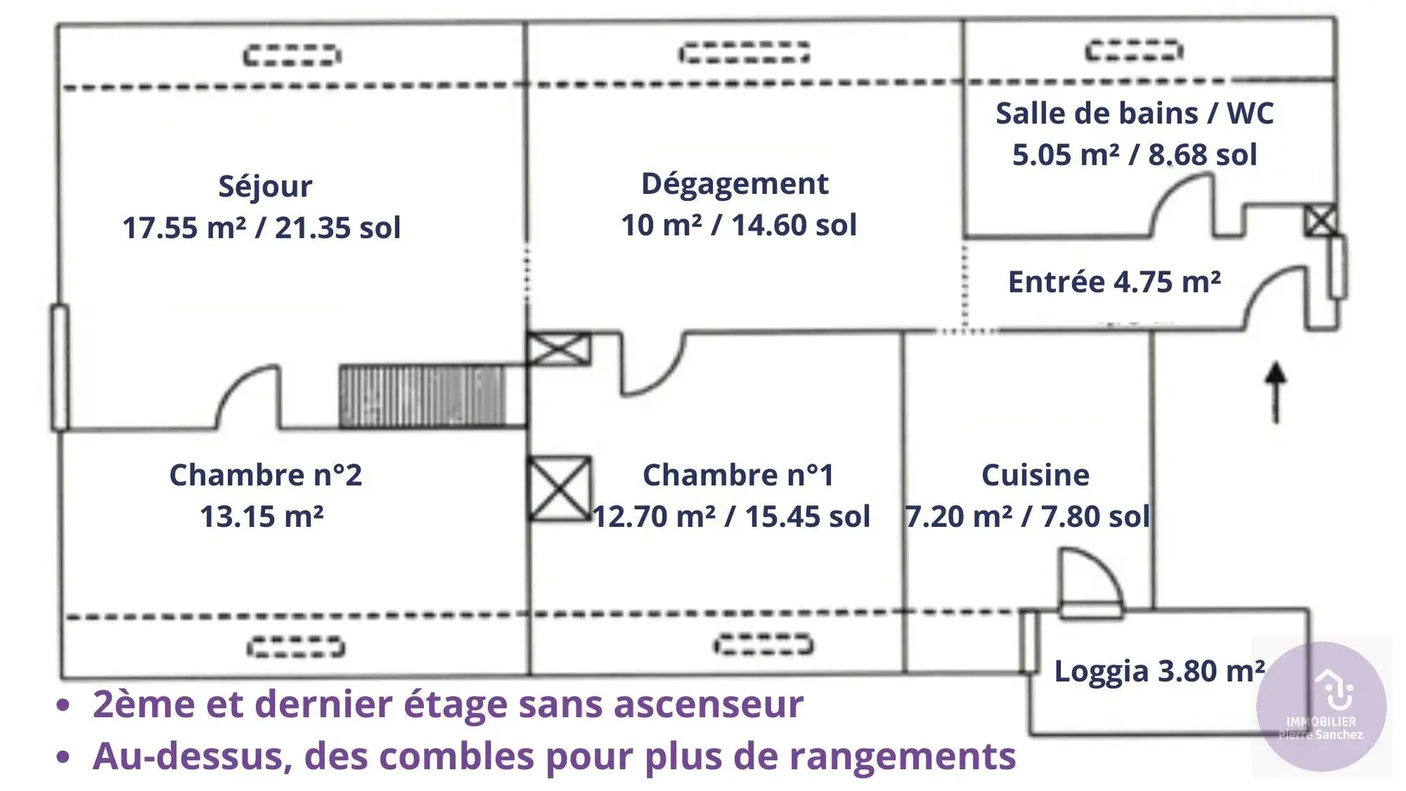 Appartement 3 pièces lumineux de 70 m² avec loggia à Gresswiller 
