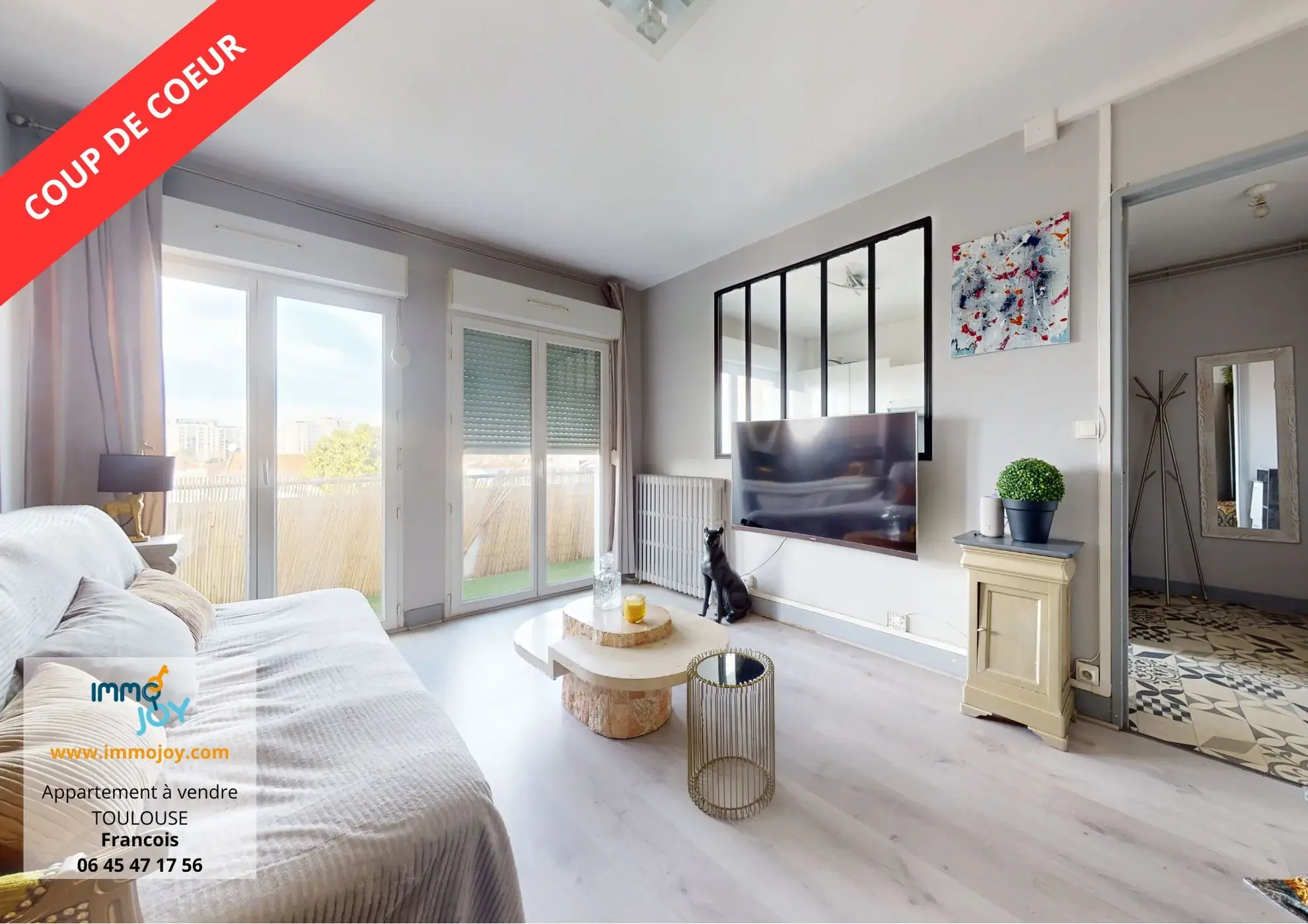 Appartement T2 à vendre à Toulouse - 40 m² avec balcon et cave 