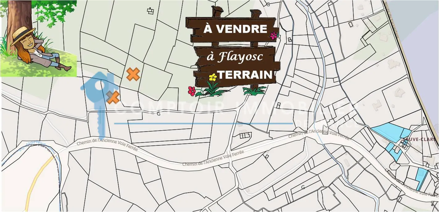 Lot de deux terrains boisés non constructibles à Flayosc, zone naturelle 
