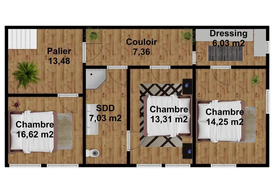 Maison de plain-pied de 175 m2 à Saint-Clair avec terrain clos 