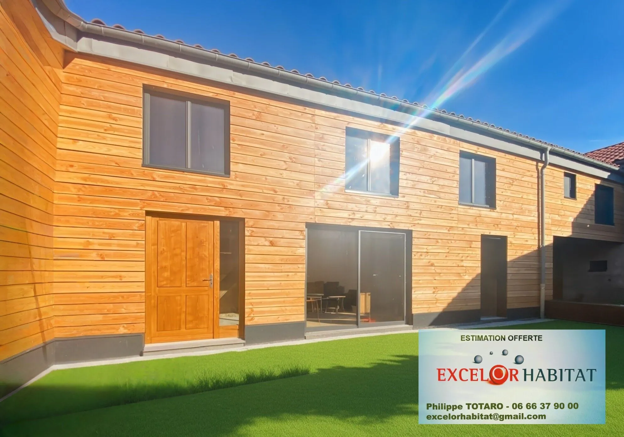 Belle maison écologique en duplex avec jardin et parking près de Belleville-en-Beaujolais 