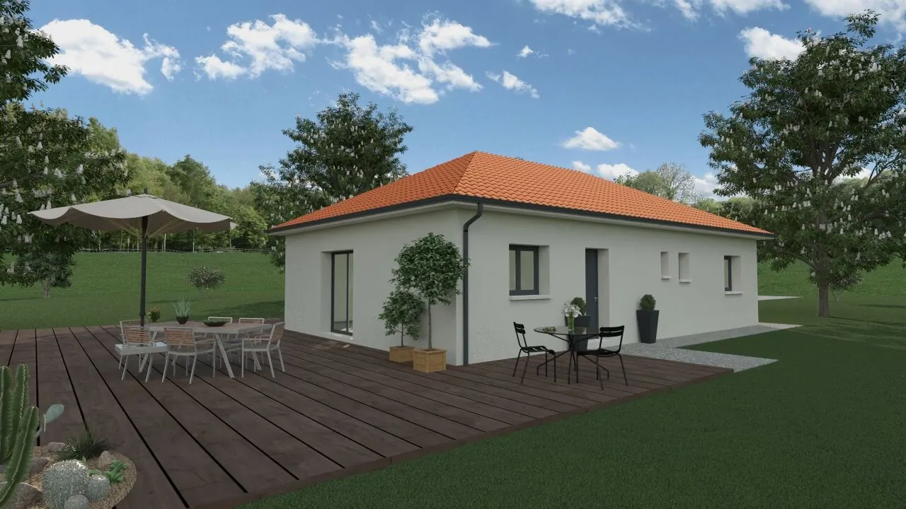 Maison neuve de 90 m² à Premeyzel avec grand jardin et conformité RE 2020 