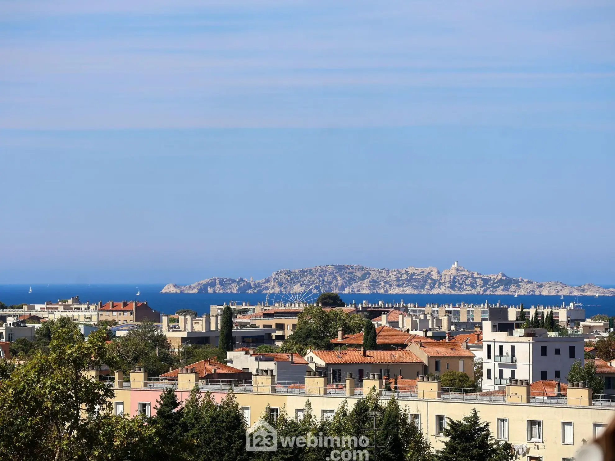 Appartement de 68m² avec vue sur Calanques à Mazargues Marseille 