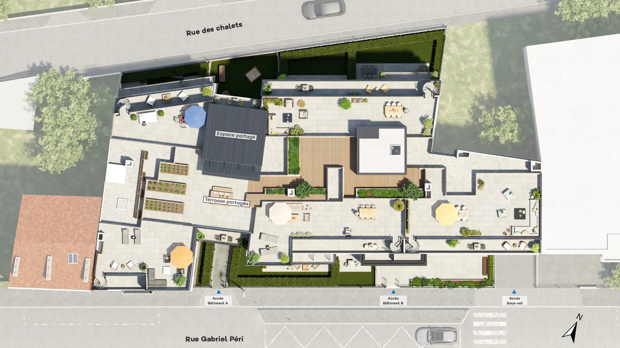 Appartement neuf avec rooftop privé à Colombes - Vue panoramique sur La Défense 