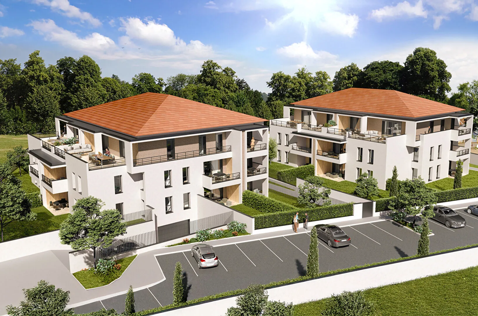 LE PARC DU CHÂTEAU à Saint-Georges-d'Espéranche, résidence neuve haut de gamme