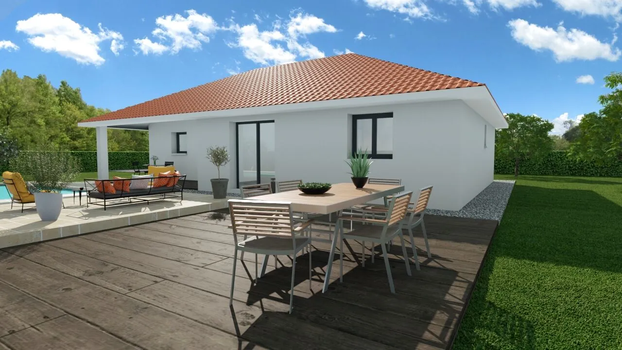 Maison neuve de 85 m² avec 3 ou 4 chambres à Morestel, environnement calme 