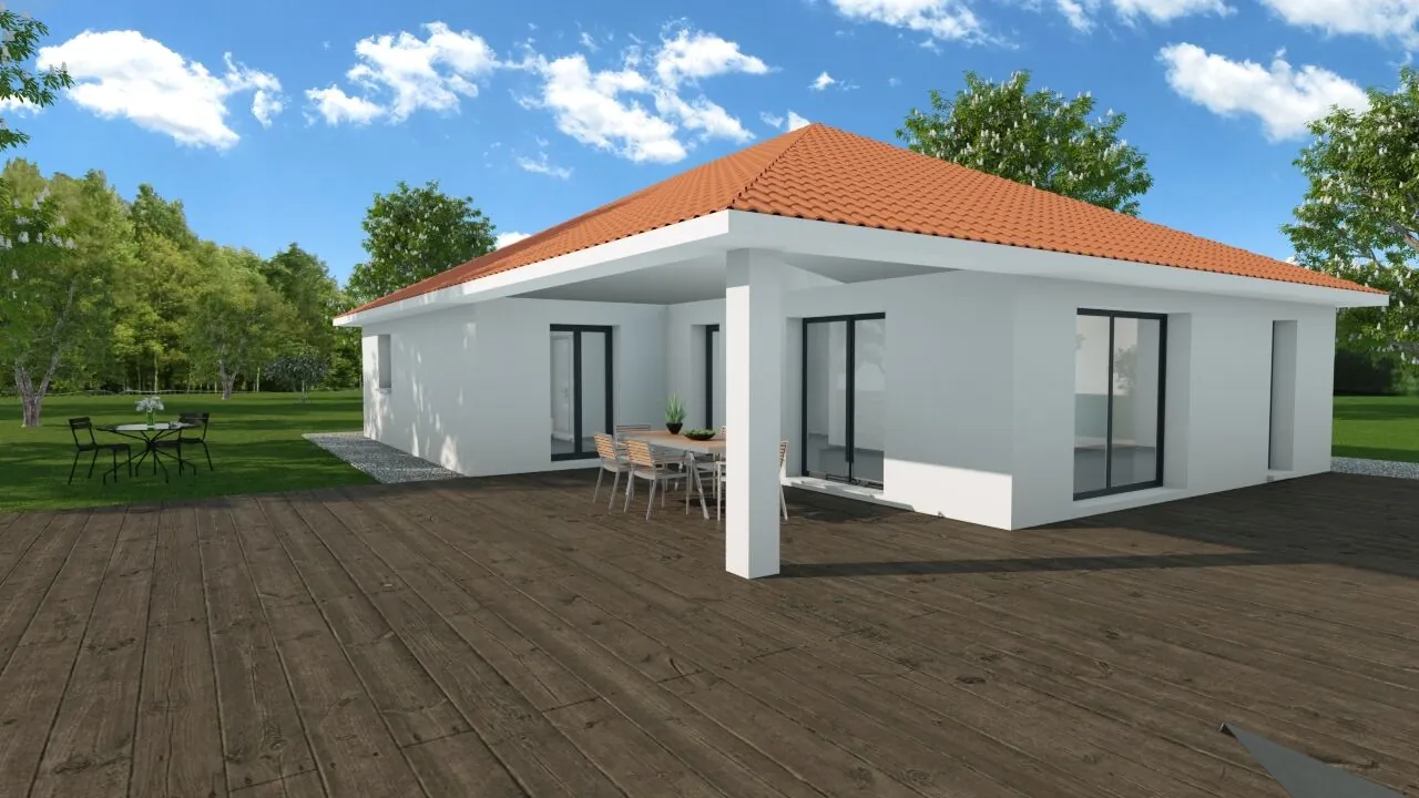 Maison neuve de 85 m² avec 3 ou 4 chambres à Morestel, environnement calme 