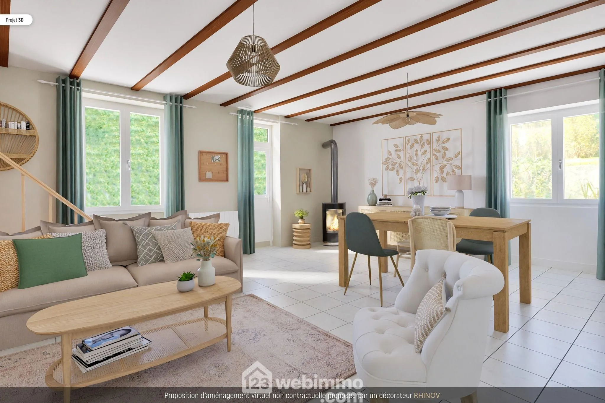 Maison rénovée de 113 m² avec jardin clos à Civray 86400 