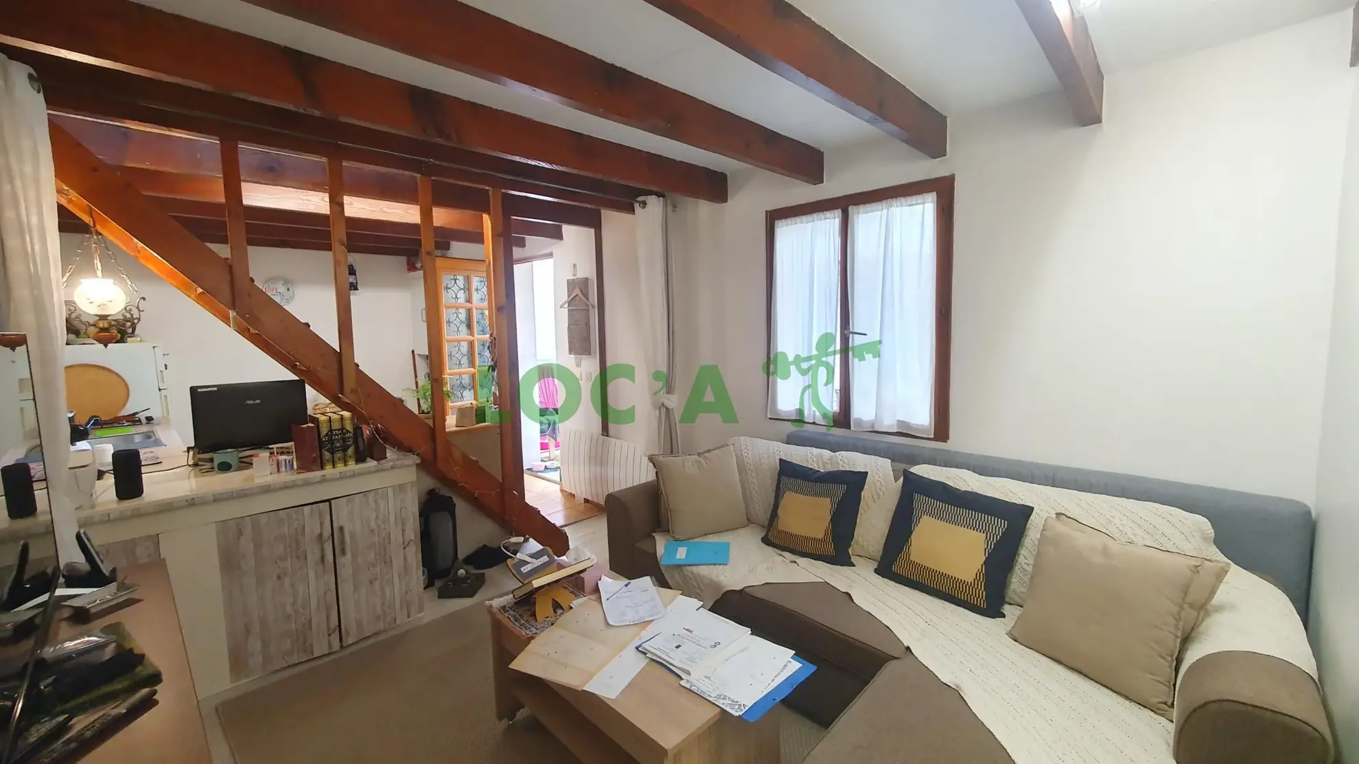 Maison F2 à vendre à Dijon centre-ville avec cour et terrasse, calme et proche commodités 