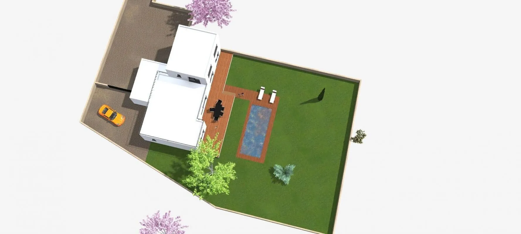 Terrain à vendre à Pujaut de 900 m² pour construction de villa moderne 