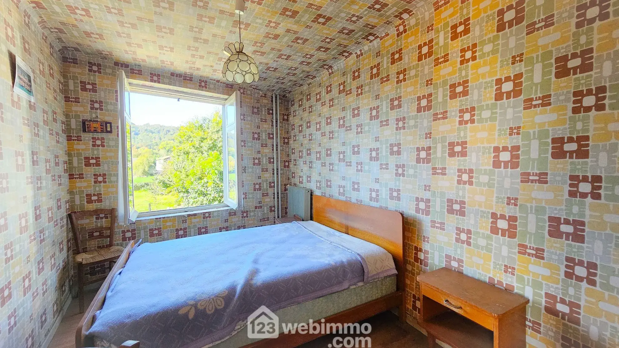 Charmante maison ancienne avec terrain constructible à Baliros, vue Pyrénées 