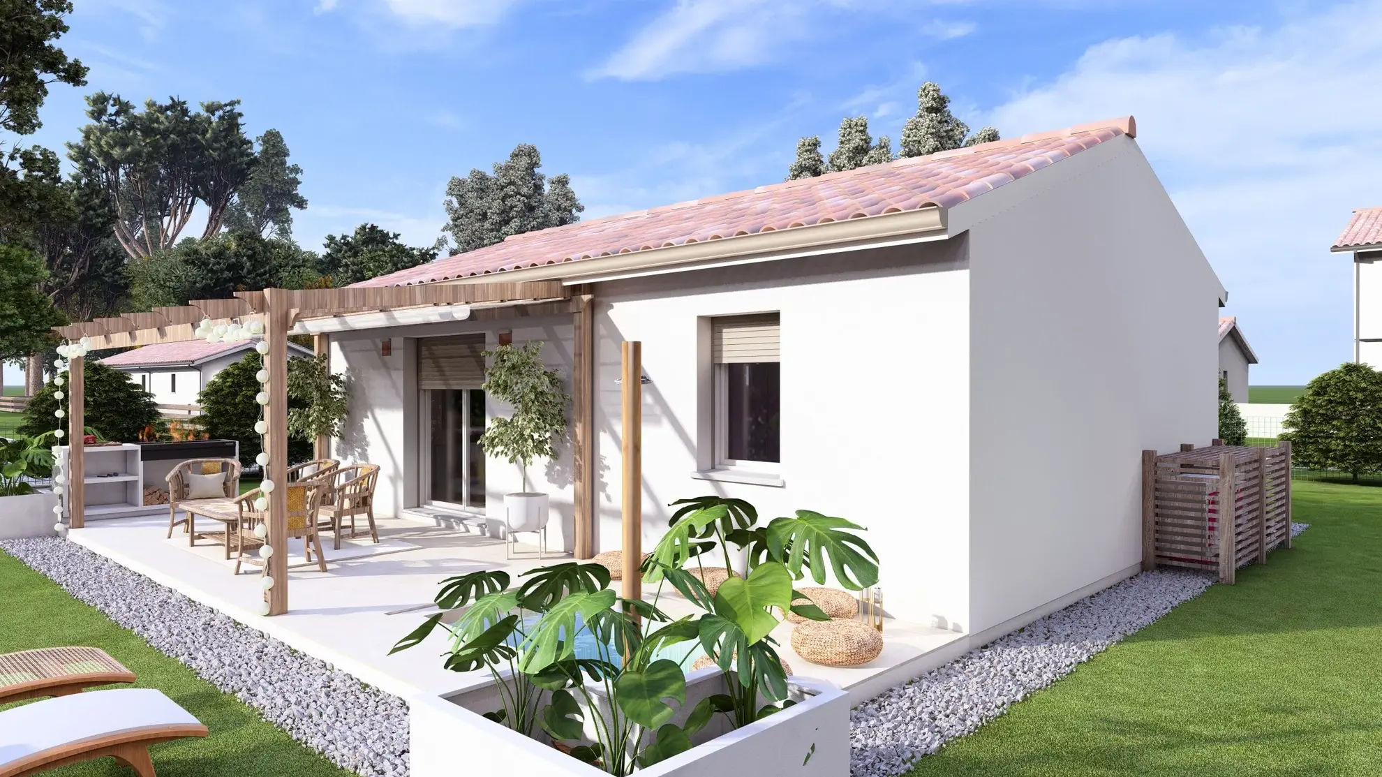 Maison neuve à Saint Cyr de 49m² avec terrain de 1100m², conforme RE2020 