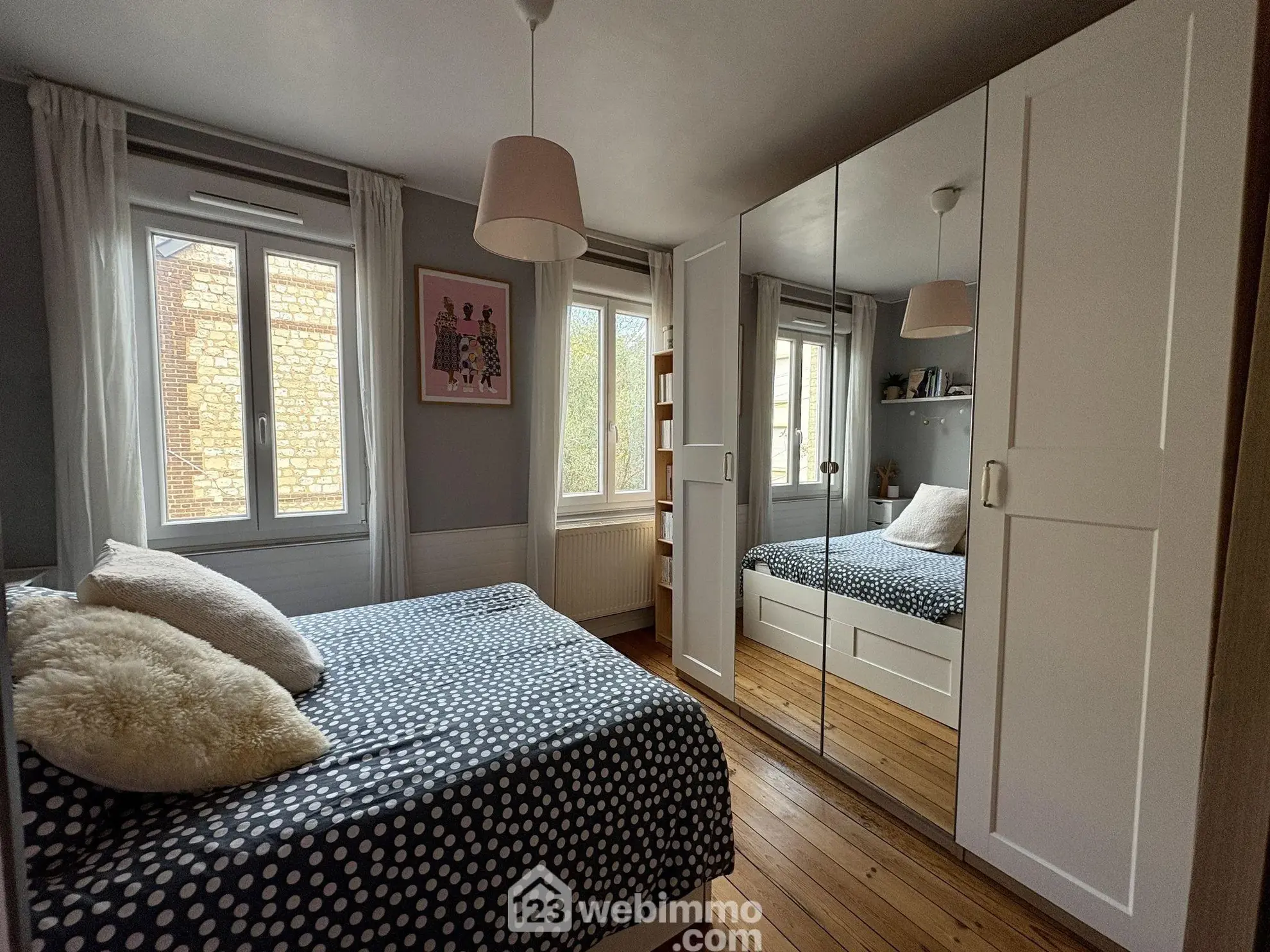 Maison de ville à Rouen de 52m² avec cour, idéalement située proche du métro 