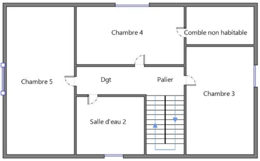 Maison 5 chambres proche d'Abbeville avec jardin et sous-sol complet 