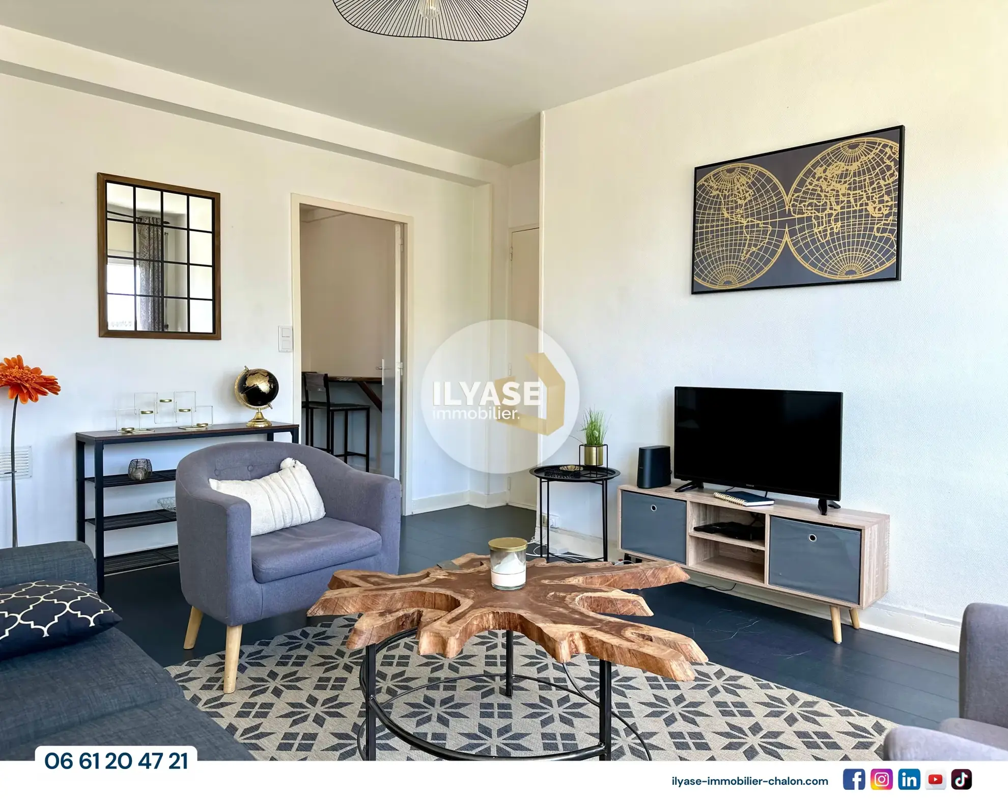 Bel appartement T3 de 52 m² à Chalon-sur-Saône proche gare et commodités 