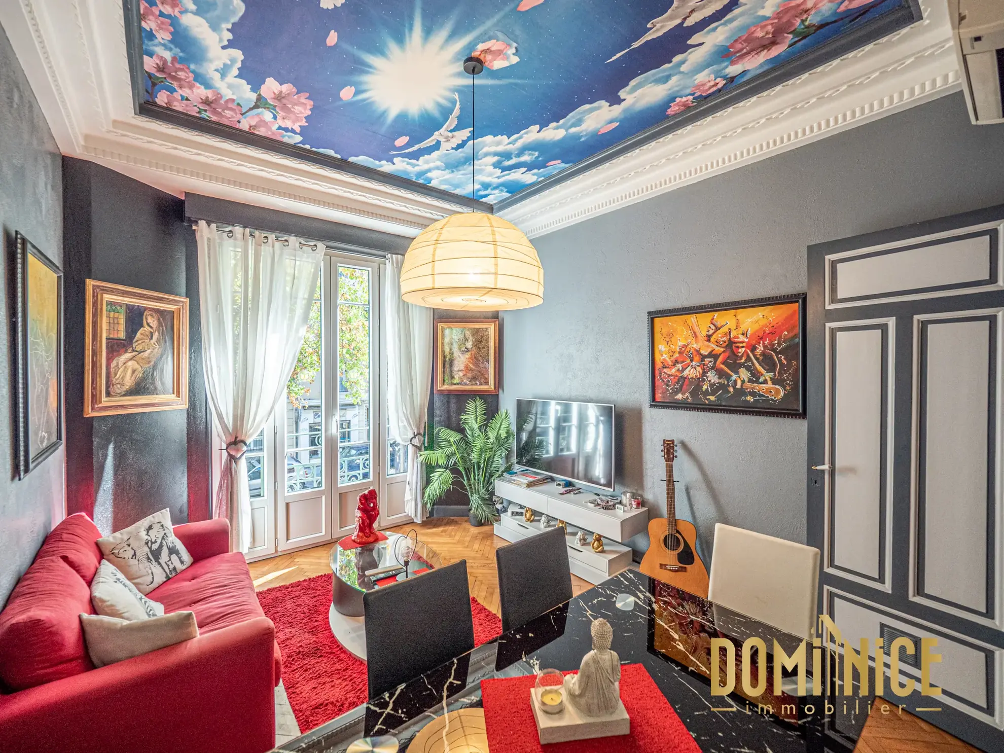 Appartement traversant T2 de 46 m² à Nice Libération, idéalement situé 