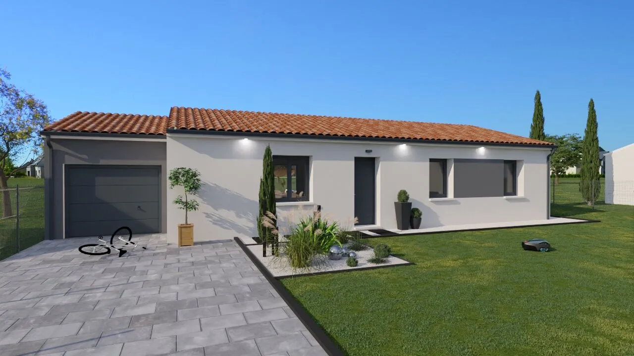 Maison neuve de 90 m² avec 3 chambres à Jaunay-Marigny